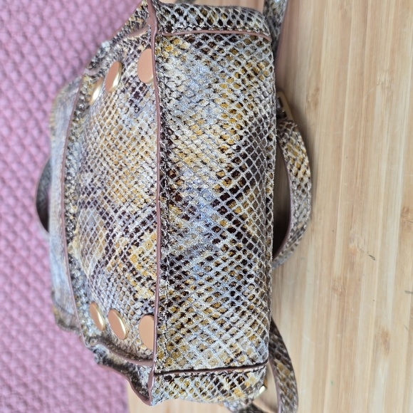 Hammitt Mini Backpack in Brown Snakeskin Print with Gold Studs main image 6